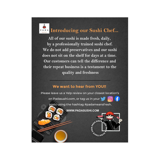 Introducing Our Sushi Chef Sign